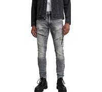 G-Star Men's Airblaze 3D Skinny Fit Jeans, Washed Grey Seal, 34W x 34L