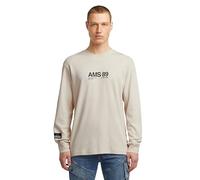 G-star Ams 89 Regular Fit Long Sleeve T-shirt Beige M Men