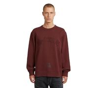 G-STAR Men's Applique Sweater, RED (port red D27963-D257-4608), L