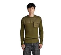 G-Star Men's Army r knit, Green (dark olive D23525-D496-C744), XL