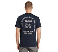 G-STAR Men's Back Gr Arch R T T-Shirt, Blue (Salute D26047-c336-c742), XL