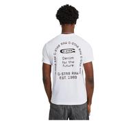 G-STAR Men's Back Gr Arch R T T-Shirt, White (White D26047-c336-110), L