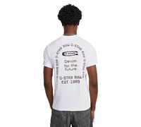 G-STAR Men's Back Gr Arch R T T-Shirt, White (White D26047-c336-110), XS