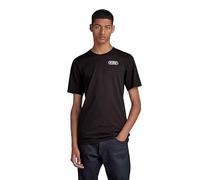 G-Star Men's Back Graphic Slim T-Shirt, Black (dk black D23906-336-6484), XL