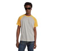 G-Star Men's Baseball Loose T-Shirt, Multicolor (milk htr/dk spice htr D24630-336-G504), S