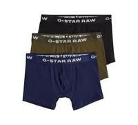 G-STAR Men's Boxer Briefs 3 Pack Multiple, Multicolour (dk black/imperial blue/shadow olive D23774-D516-G163), XS