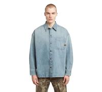 G-STAR Men's Boxy Fit Shirt Jacket, Multicoloured (Sun Faded Pacific Blue D23007-D788-H466), L
