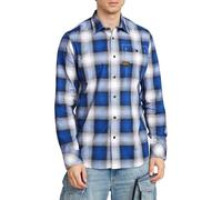 G-Star Men's Bristum 2.0 Slim Shirt , Multicolour (deep blue tyler check D23553-D122-H041), XL