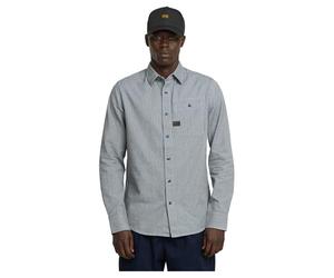 G-Star Men's Bristum 2.0 Slim Shirt , Multicolour (white/bolt grey stripe D23553-D912-H039), S