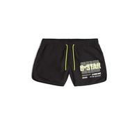 G-STAR Men's Carnic Graphic Swimshort Swim Trunks, Black (Dk Black D26206-a505-6484), M