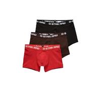 G-Star Men's Classic Trunk Color 3-Pack, Multicolour (dk flame/deep bordeaux/black D05095-2058-8527), S
