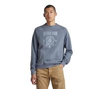 G-Star Men's Collegic Raglan Loose Sweater, Multicolor (vintage indigo htr D24417-D562-G382), S