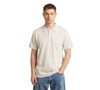 G-STAR Men's Core Regular Jacquard Polo, Size: L, Color White