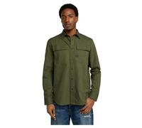 G-Star Men's CPO Regular Shirt , Multicolour (asfalt/dk moss oxford D23583-C895-G779), L
