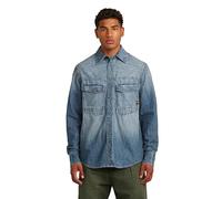 G-STAR Men's Dakota Regular Shirt, Size: S, Color Blue