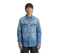 G-STAR Men's Dakota Regular Shirt, Size: XL, Color Blue