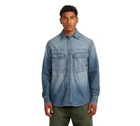 G-STAR Men's Dakota Regular Shirt, Size: XS, Color Blue