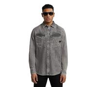G-STAR Men's Dakota Slim Shirt, Sun Faded Graphite Grey D23616-d540-h162, XXL