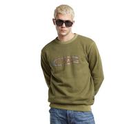 G-star Destroyed G Logo Washed Sweatshirt Green L Men
