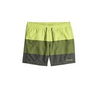 G-STAR Men's Dirik Colour Block Swim Shorts Swim Trunks, Bright Chartreuse Color Block D26203-c331-h191, M