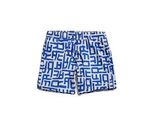 G-Star Men's Dirik Letter Allover Swimshorts, Multicolor (whitebait raw letters D24475-C331-G409), S