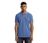 Dunda Overdyed Slim Polo - Medium blue - Men M