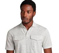 G-Star Men's Dunda Pocket Polo, Multicolor (milk htr D24362-D565-971), S