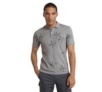 G-Star Men's Dunda Slim Allover Polo, Multicolor (correct winter grey palm D24359-C335-G525), S