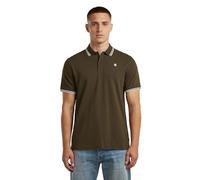 Dunda Slim Stripe Polo - Brown - Men L
