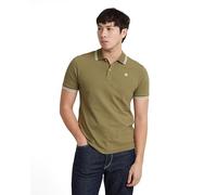 G-Star Men's Dunda Slim Stripe Polo , Green (ensis green D17127-5864-6057), S