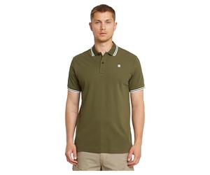 G-Star Men's Dunda Slim Stripe Polo , Green (shadow olive D17127-5864-B230), XS
