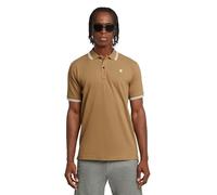 G-STAR Men's Dunda Slim Stripe Polo Shirt, Beige (Safari D17127-5864-b444), XL