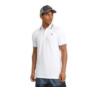 G-Star Polo Dunda Slim Stripe – White – Men's L