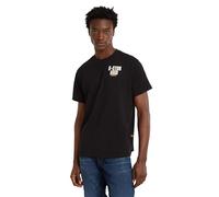 G-Star Men's Engine Back Graphic Loose T-Shirt, Black (dk black D24690-C336-6484), XL