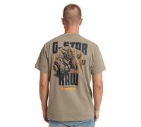 G-Star Men's Engine Back Graphic Loose T-Shirt, Green (shamrock D24690-C336-2199), S