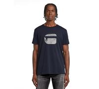 G-STAR Men's Finger Print Burger R T T-Shirt, Blue (Salute D26041-c506-c742), M