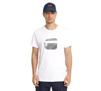 Finger Print Burger T-Shirt - White - Men M