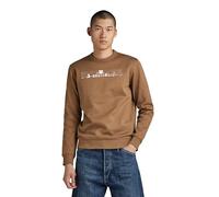 G-Star Men's Flight Deck Back Graphic Sweater, Brown (dk fawn D24371-D557-7172), M