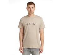 G-STAR Men's G-Script T-Shirt, Beige, XL