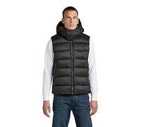 G-Star Men's G-Whistler Padded Hooded Vest, Black (dk black D20101-D199-6484), S