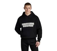 G-Star Men's Graphic Loose Knitted Hoodie, Black (dk black D23933-D488-6484), M
