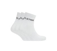 Short Logo Socks 3-Pack - White - Men 44-47