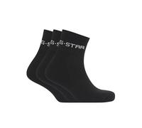 Short Logo Socks 3-Pack - Black - Men 44-47