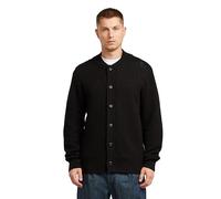 G-STAR Men's Honeycomb Structure Cardigan Knit, BLACK (dk black D27108-D631-6484), XL