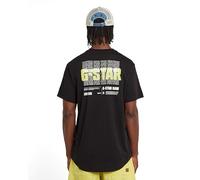 Lash Back Graphic T-Shirt - Black - Men XL