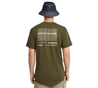 G-STAR Men's Lash Back Gr R T T-Shirt, Green (Shadow Olive D26043-c372-b230), M