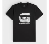 G-Star Men's Logo Paris T-Shirt Black White | Size: XS G-Star Black XS