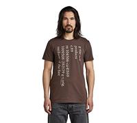 G-Star Men's Lower Case Text T-Shirt, Blue (retro blue D22381-C506-937), S