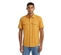 G-STAR Men's Marine Slim Short Sleeve Shirt, Size: XS, Color Yellow