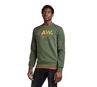 G-Star Men's Multi Colored RAW. Sweater, Green (lt hunter D22229-A971-8165), S